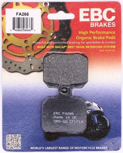 Ebc rear brake pads fa266 - fa266, moto