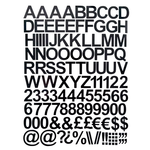 Self adhesive vinyl letters - adhesive,