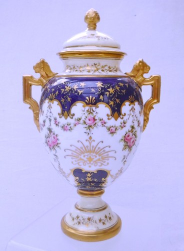 Coalport batwing covered urn - coalport,