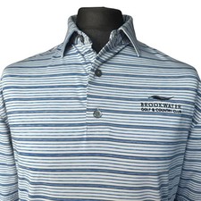 FOOTJOY Golf Shirt Mens MEDIUM (40") Short Sleeve Striped