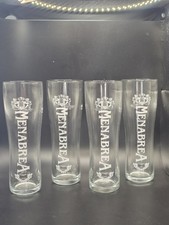 Set 4 Menabrea Pint Glasses