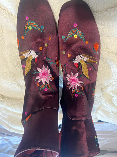 Women burgundy satin - women’s,