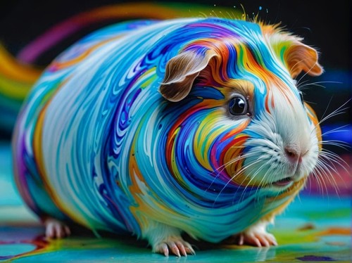 Guinea pig multi coloured - pig,