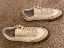 Zara White Faux Leather &