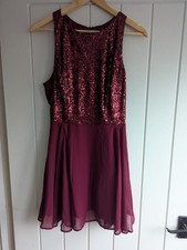 Primark Burgundy Sequin Party