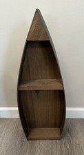 25” Tall Wooden Canoe Shaped