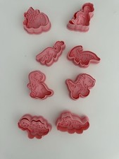 dinosaur Cookie Cutter Baking Stencil play dough cutter Set of 8