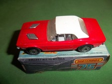 Vintage  Matchbox Superfast 75 No.1 Dodge Challenger diecast model car red