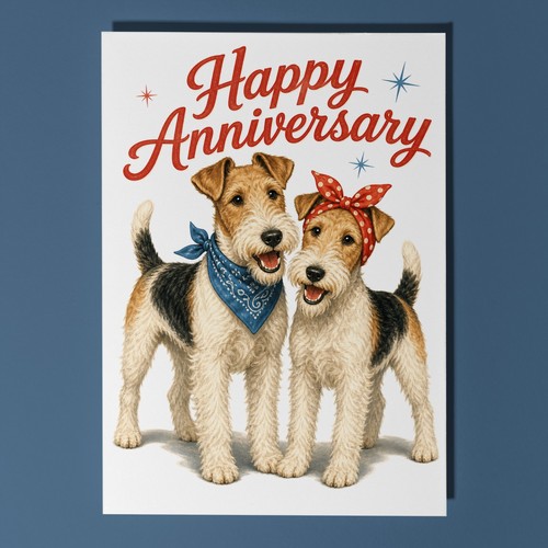 Wire fox terriers personalised - fox,