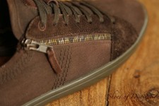 Boss Orange Brown Canvas Suede Lace Up Shoes Trainers Sneakers UK 9 US 10 EU 43