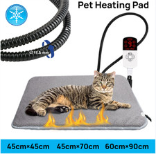 Dog Heat Pad Safe Electric Pet Heating Mat with Adjustable Timer & Temperature