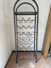 Metal wine rack with shelf - rack,