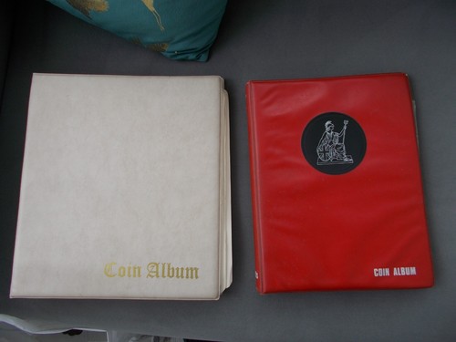 Vintage coin albums - albums, with