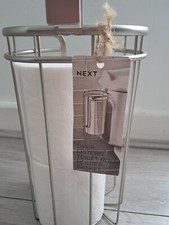 Next Bathroom Accessories Over Cistern Toilet Roll Holder Gadget Rack Basket