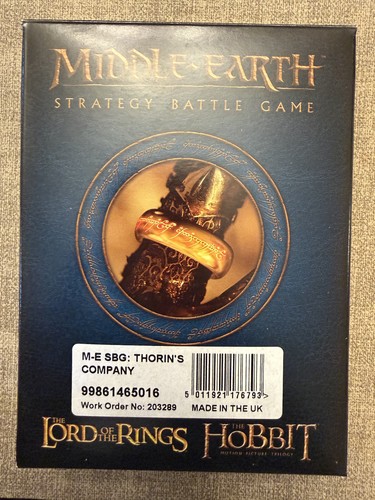 Hobbit thorin s company - gw, thorin's