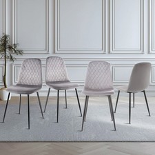 Set of 4 Dining Chairs Padded