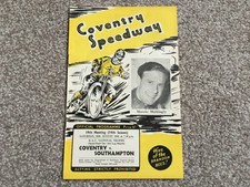 * COVENTRY v SOUTHAMPTON 26/8/61 speedway programme