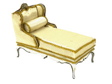 Joan Ince Chaise Lounge & Bolster Doll House Artisan 1/12 Miniature IGMA