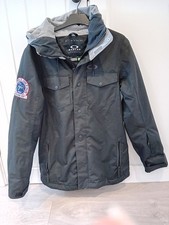 Oakley Biozone Ski Snowboard Jacket Small Black 10K Waterproof Hooded Insulated
