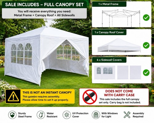 Neo 3x3m gazebo light weight - light,