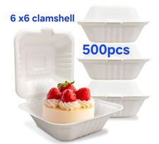 6x6 Burger Box- Bagasse