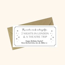 Gift voucher personalised - gift,