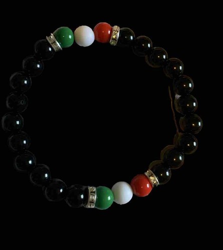 Handmade italian flag bracelet - italian,