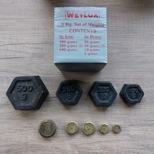 WEYLUX SET OF BOXED 9 BRASS &