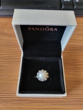 Pandora Large Pearl & CZ  Ring size  L1/2