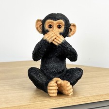 Ornament for Living Room Speak No Evil Monkey Statue Figurine Animal Gorilla