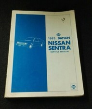 1983 Datsun Nissan Sentra B11 Sunny Genuine Nissan Service Workshop Manual