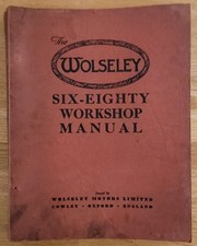 ORIGINAL 1952 FACTORY WOLSELEY