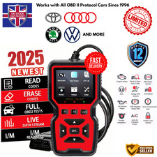 PGE VD519 OBD2 Scanner Code Reader ABS SRS EPB Oil Diagnostic Tool Fit For VW UK
