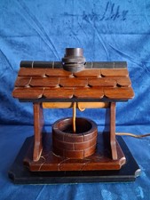 Table Lamp Wishing Well Wooden
