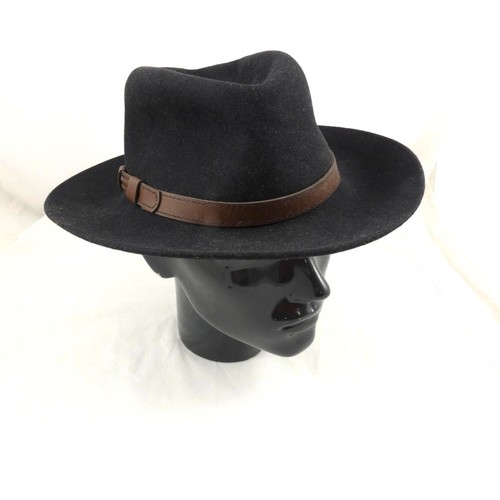 Stetson fedora black fur - stetson, felt