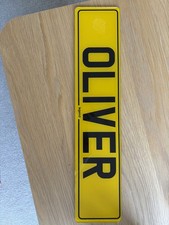 Private Reg Plate ‘OLIVER’