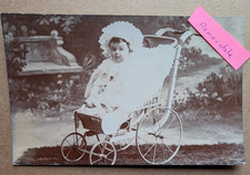 Old vintage photo baby - old, pram