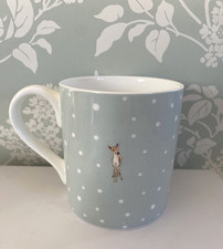 Sophie Allport Baby Deer /Fawn Mug Pale Grey-Blue VGC