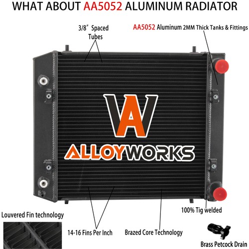 4rows aluminum radiator for - aluminum,