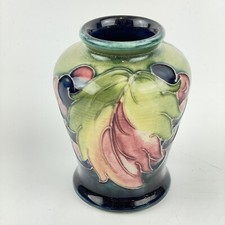 Vintage Mid Century Moorcroft Leaves And Berries Pattern Vase 8.5cm