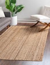Rug Jute Natural Rectangle