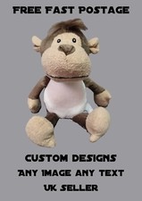Personalised monkey plush bear - plush,