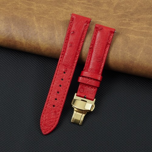 Ostrich leather watch strap - ostrich,
