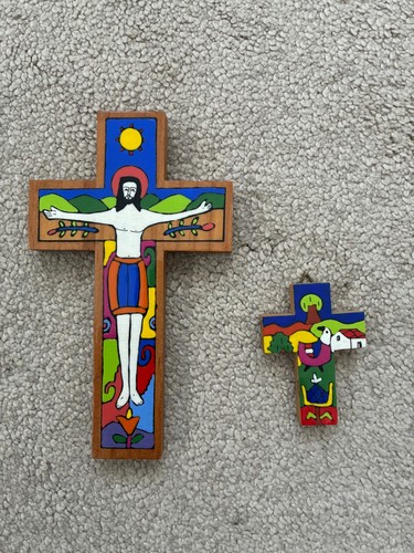 Hand painted wooden - hand,