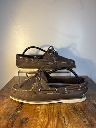 Timberland brown leather boat - timberland,