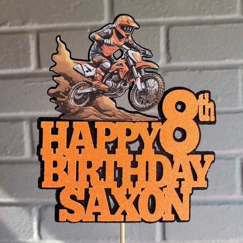 Personalised motocross cake