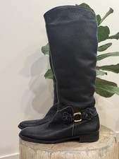 A Testoni Women’s Tall Black
