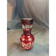 Vintage Ruby Red Crystal Cut