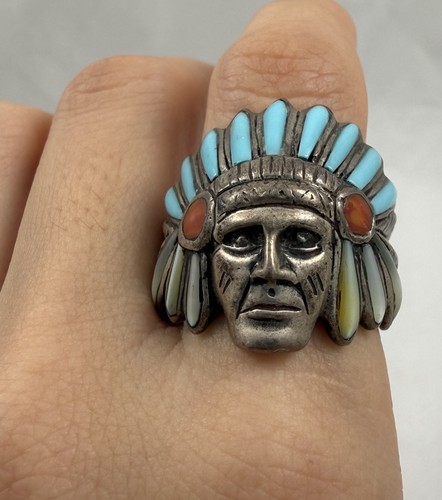 Vintage sterling silver native - sterling,