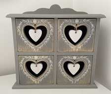 Shabby Chic Desktop Storage Drawers Used Upcycled Excellent Condition 